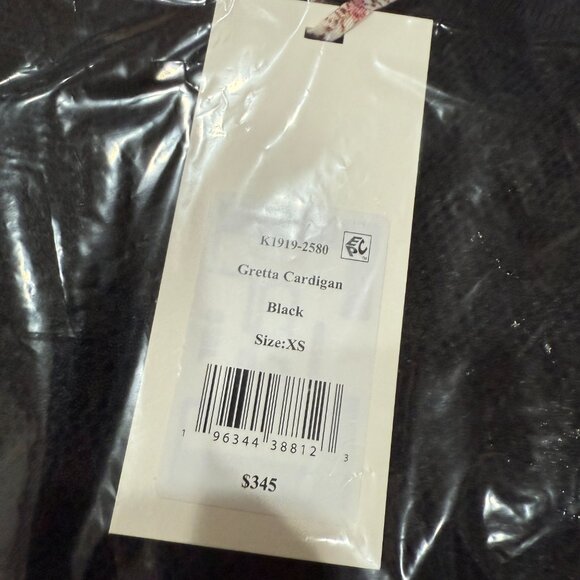 LoveShackFancy | Gretta Knit Bow Cardigan Black | NWT - Picture 15 of 15